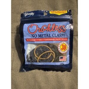 Goody Ouchless Elastic Hair Ties 25 Count No Metal New Open Pack Vintage‎ 1999